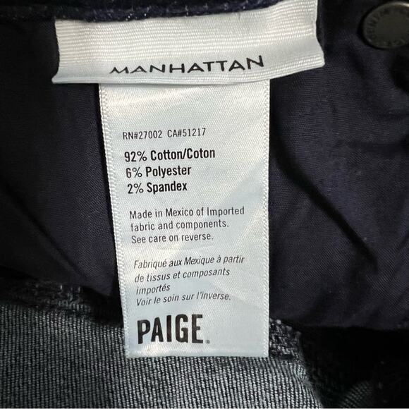 Paige High‑Rise Manhattan Bootcut Jean Size 24 - Picture 8 of 9